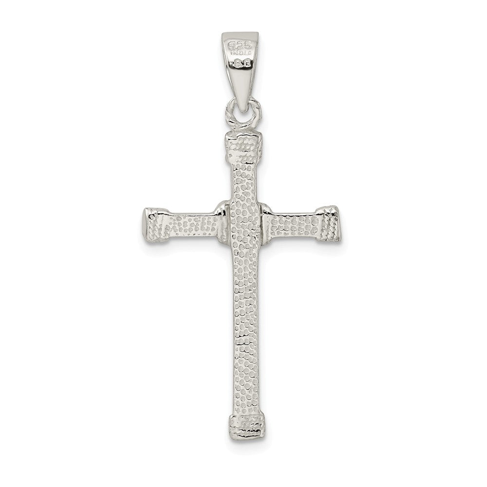 Million Charms 925 Sterling Silver Polished Relgious Cross Pendant