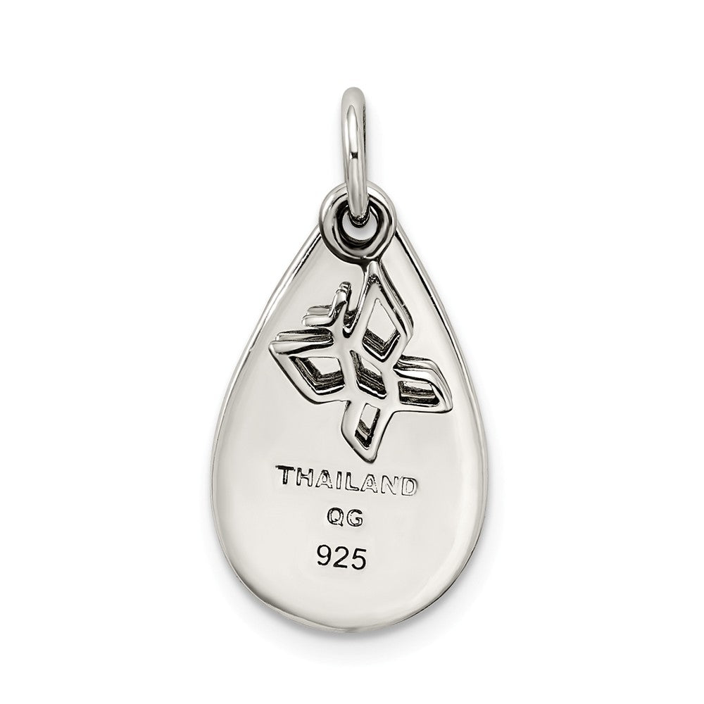 Million Charms 925 Sterling Silver Things Do Not Change Rain Drop/Butterfly Charm