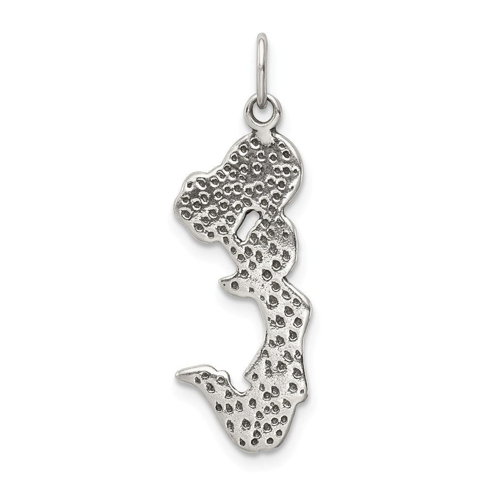 Million Charms 925 Sterling Silver Antiqued Cheerleader Charm