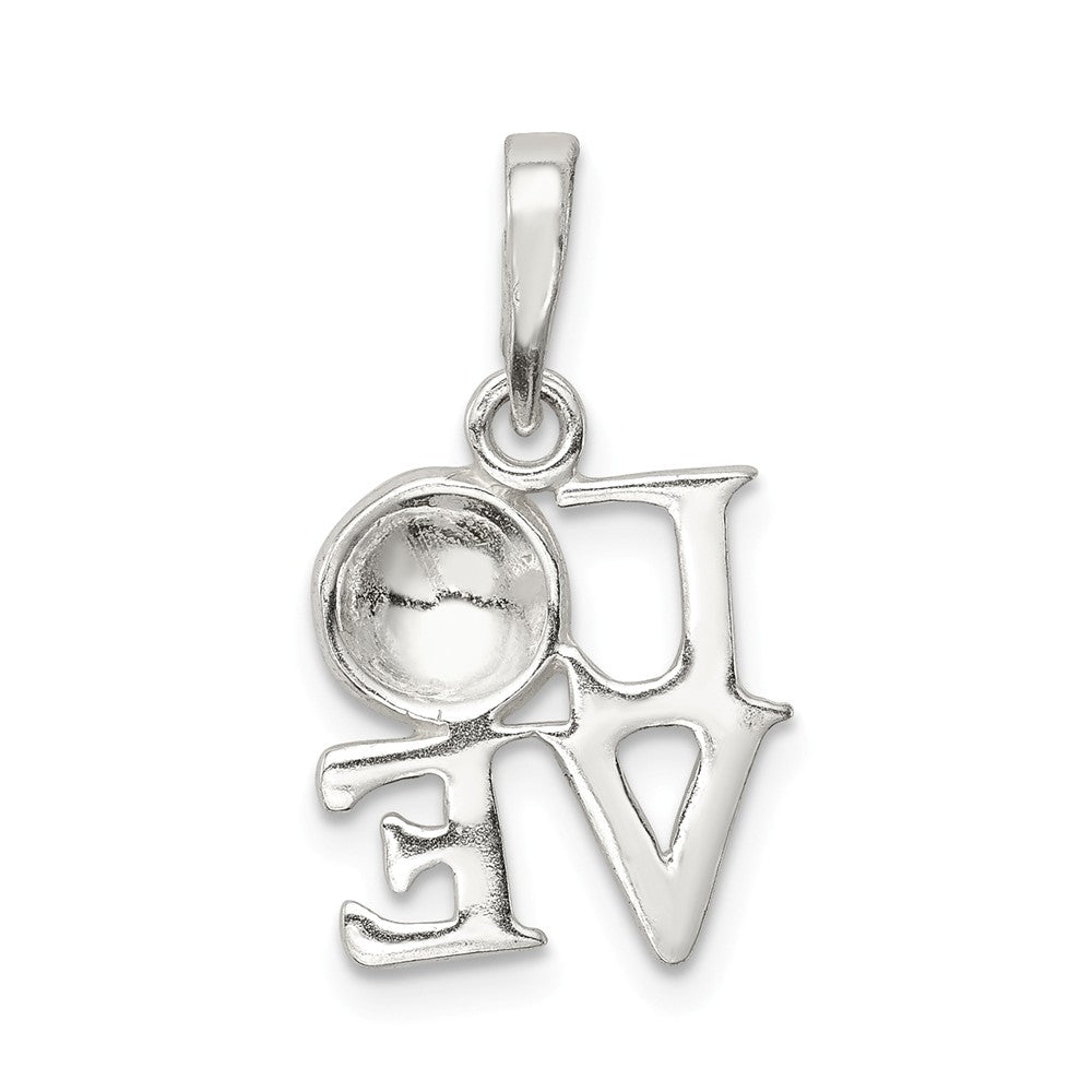 Million Charms 925 Sterling Silver Enameled & Polished Love Sports Soccer Pendant