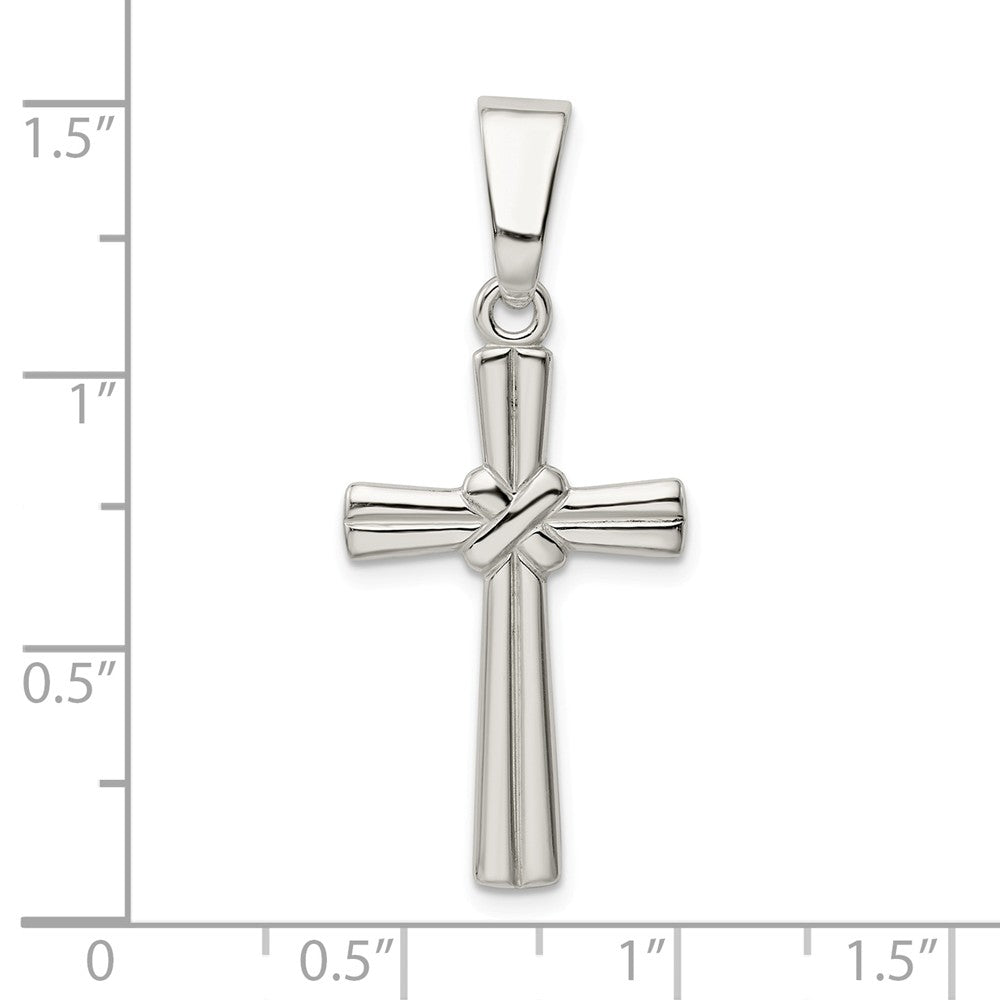Million Charms 925 Sterling Silver Polished Relgious Cross Pendant