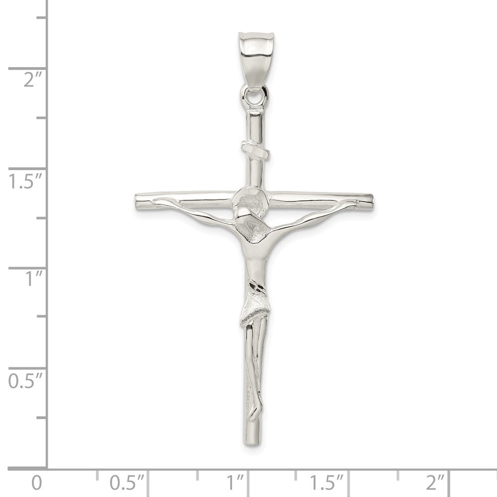 Million Charms 925 Sterling Silver Diamond Cut Relgious Crucifix Pendant