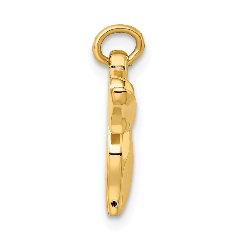 Million Charms 925 Sterling Silver Gold-Plated Polished Small Chai Pendant