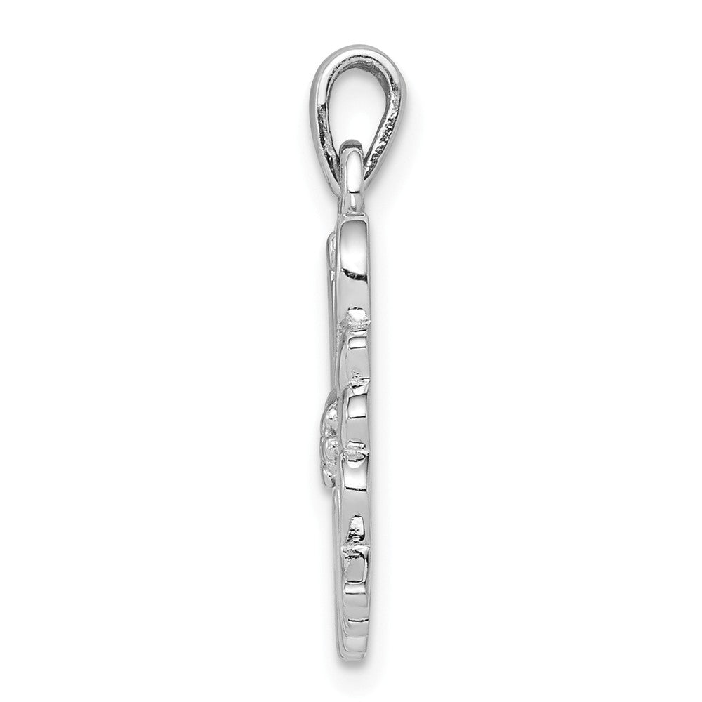 Dije de dama de honor de Million Charms en plata de ley 925 pulida con baño de rodio