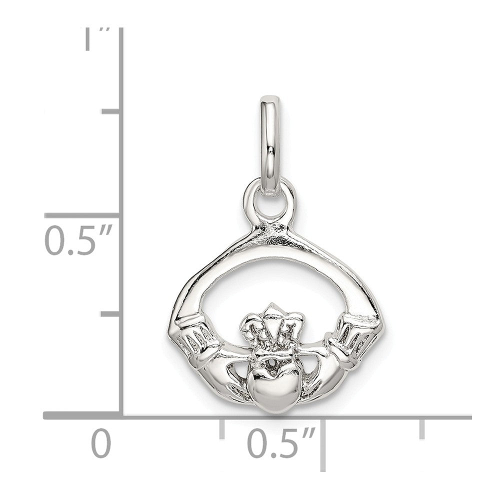 Million Charms 925 Sterling Silver Polished Claddagh Charm