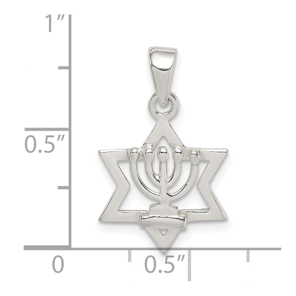 Million Charms 925 Sterling Silver Religious Jewish Star Of David Pendant