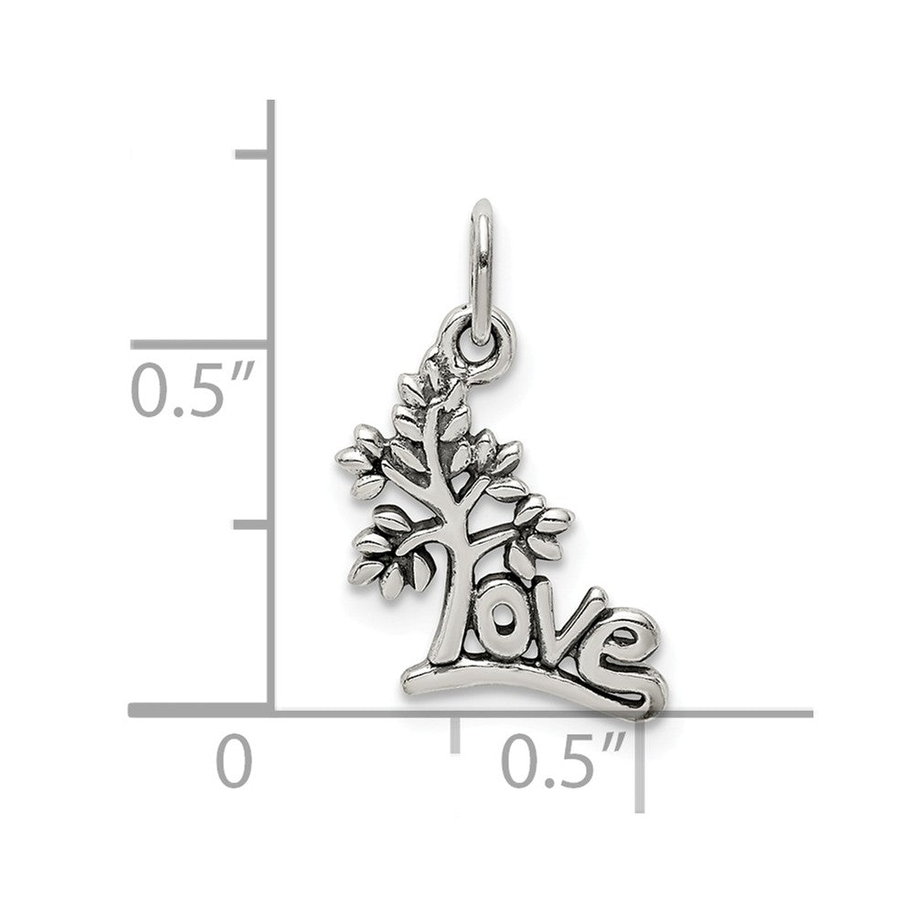 Million Charms 925 Sterling Silver Antique Love Tree Charm