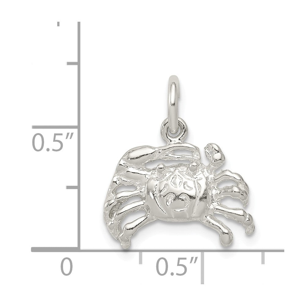 Million Charms 925 Sterling Silver Crab Charm