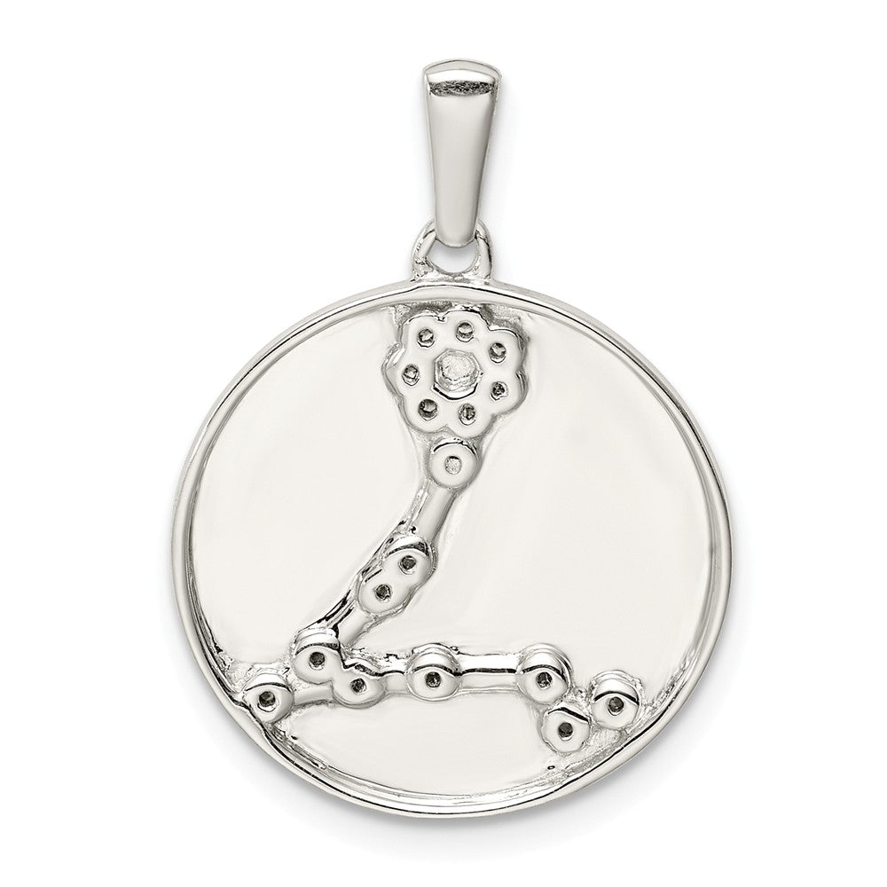 Million Charms 925 Sterling Silver & (Cubic Zirconia) CZ Pisces Zodiac Pendant