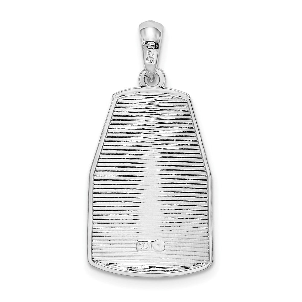 Million Charms 925 Sterling Silver Travel Charm Pendant, Large Southern Most Point USA, Key West, Fl