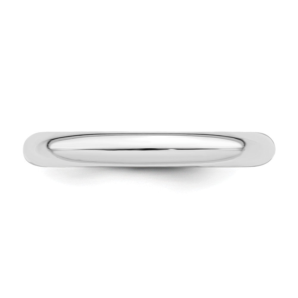 925 Sterling Silver 3mm Comfort Fit Wedding Band, Size: 6