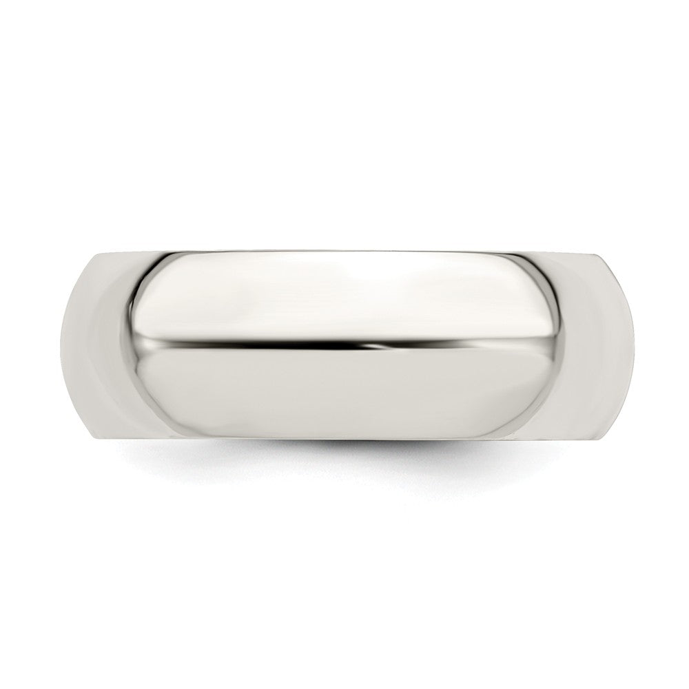 925 Sterling Silver 7mm Comfort Fit Wedding Band, Size: 7