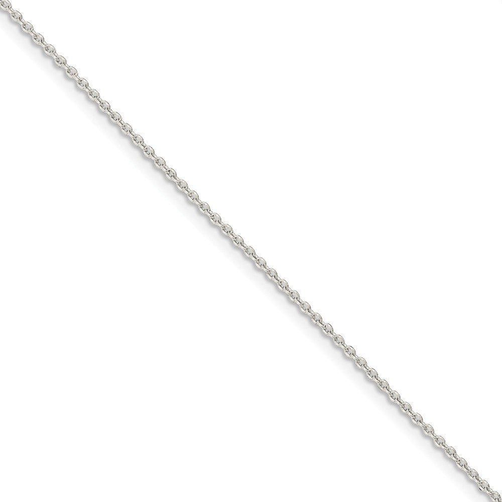 Million Charms 925 Sterling Silver 1.5mm Cable Chain, Chain Length: 7 inches