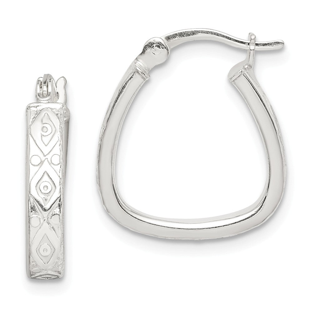 925 Sterling Silver Hoop Earrings, 3mm