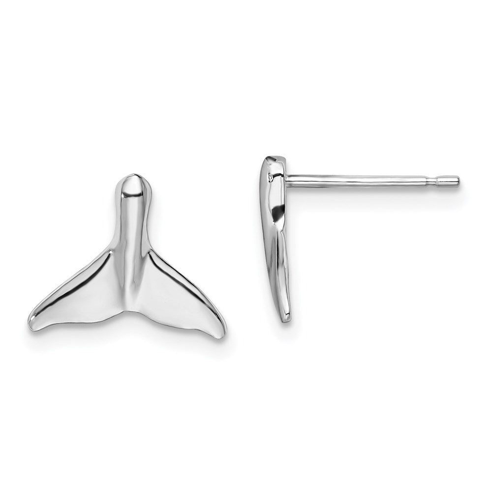 Million Themes 925 Sterling Silver Theme Earrings, Whale Tail Post Earrings, High Polish
