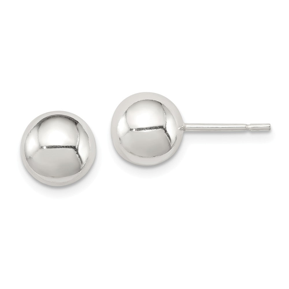 Stella Silver 925 Sterling Silver Polished 8mm Ball Earrings, 8mm x 8mm