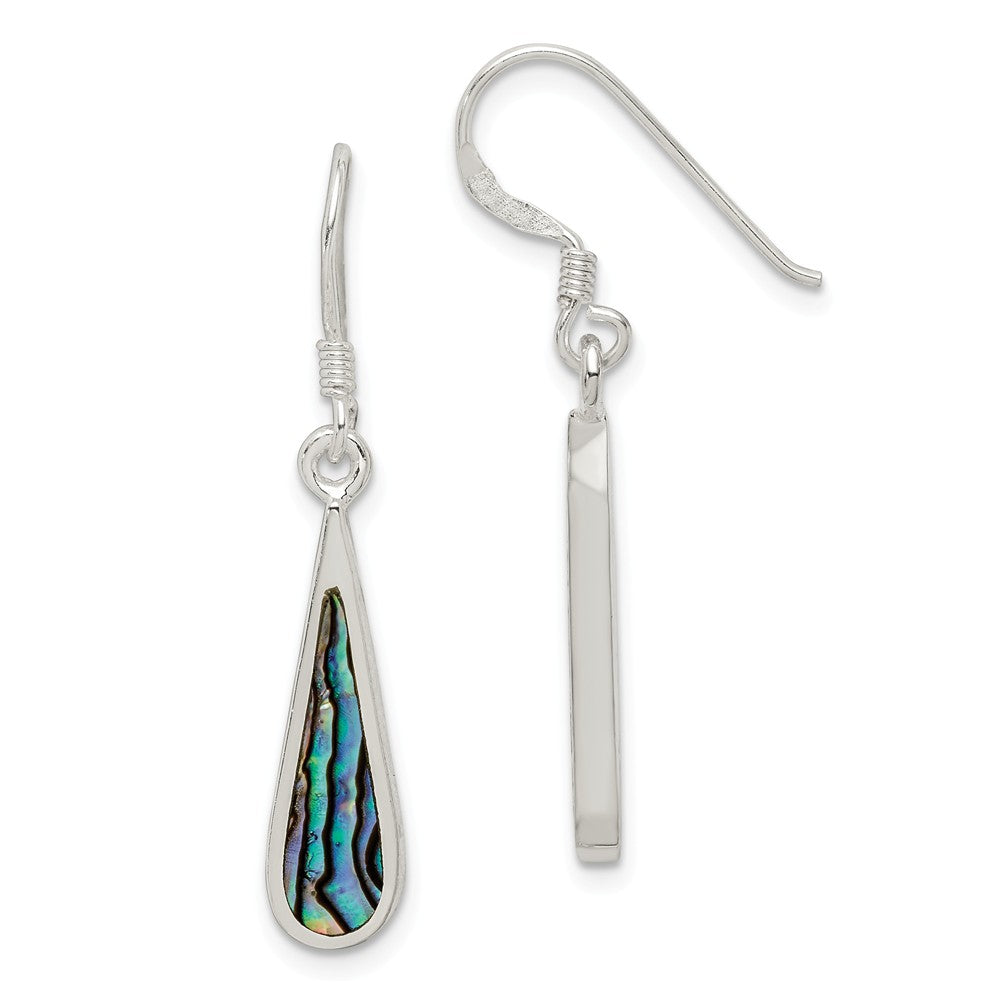 Stella Silver 925 Sterling Silver Abalone Dangle Earring, 35mm x 6mm