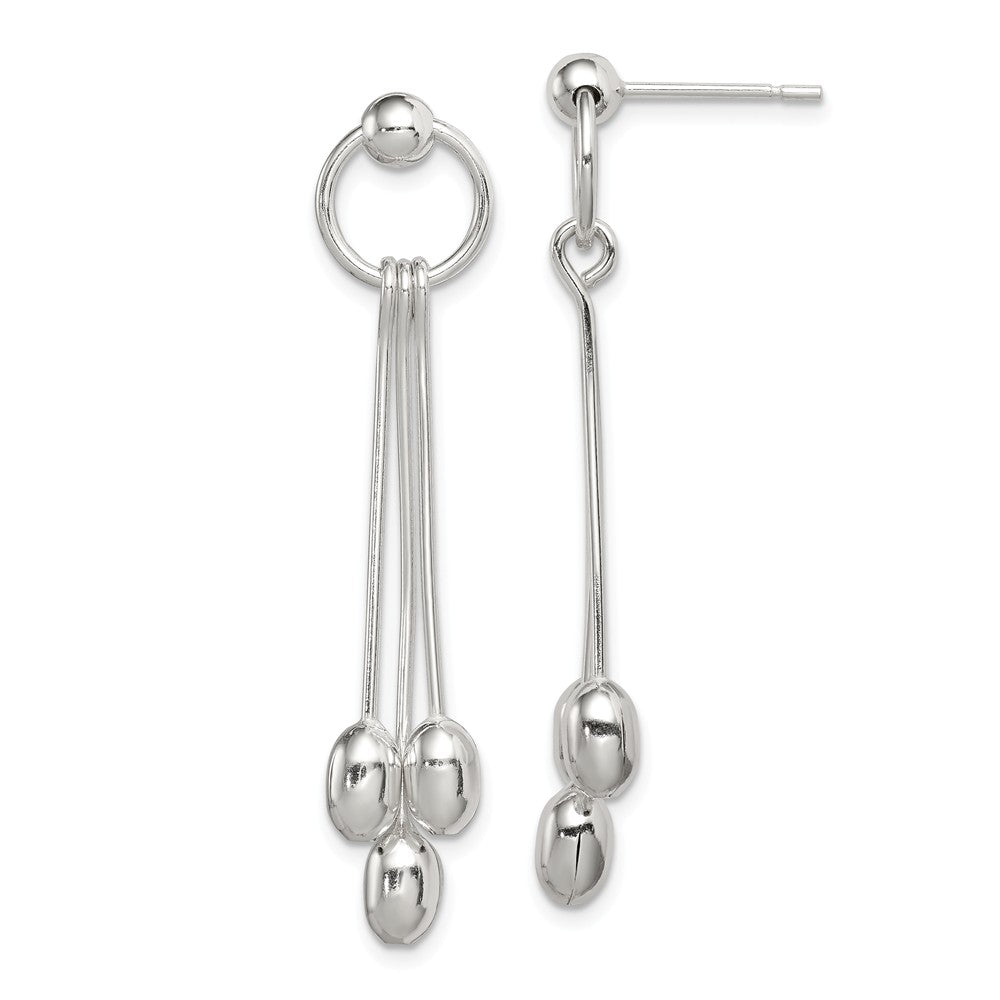 Stella Silver 925 Sterling Silver Dangle Earrings, 45mm x 10mm