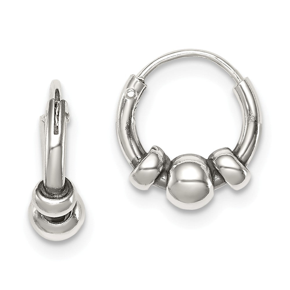 Stella Silver 925 Sterling Silver Hoop Earrings, 10mm x 10mm