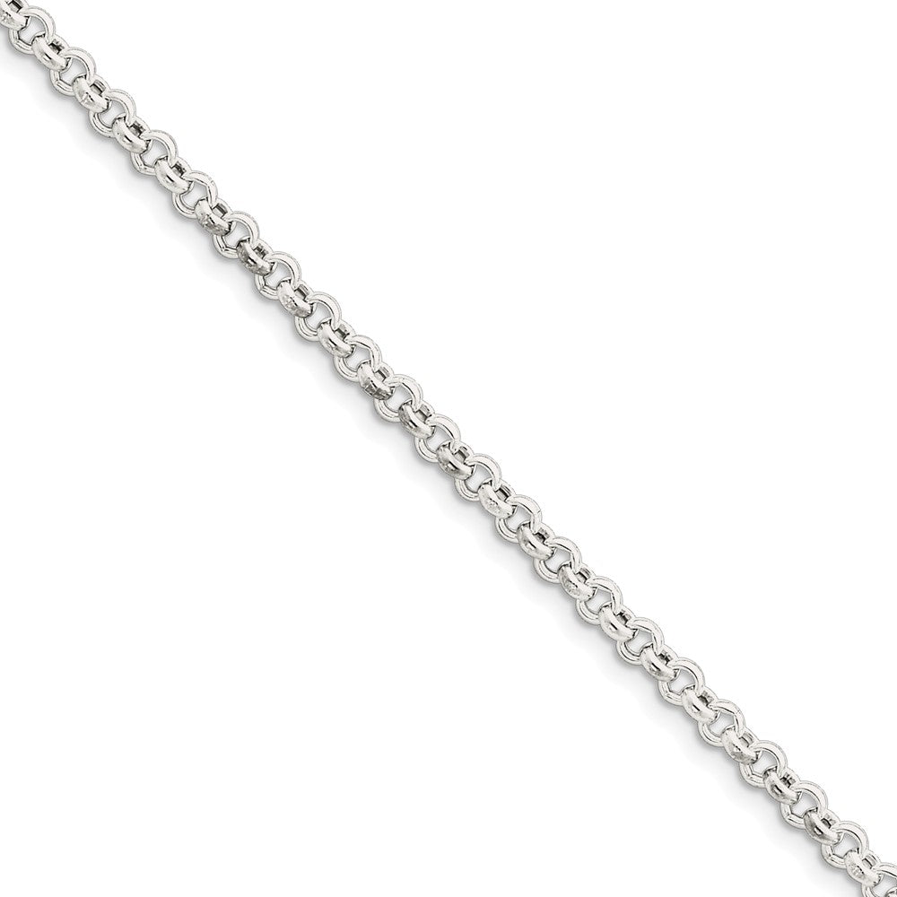 Million Charms 925 Sterling Silver 4.25mm Rolo Chain, Chain Length: 8 inches