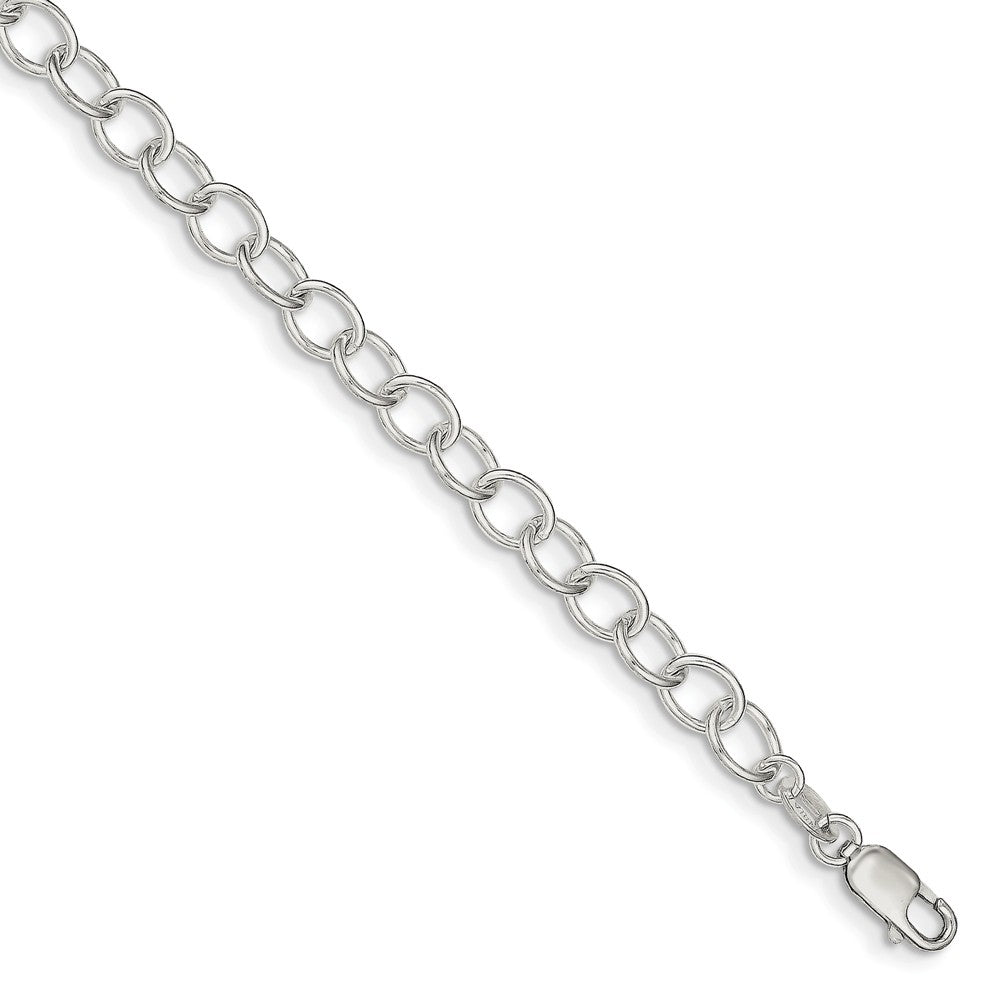 Million Charms 925 Sterling Silver Polished Fancy Link Bracelet, Chain Length: 7.5 inches