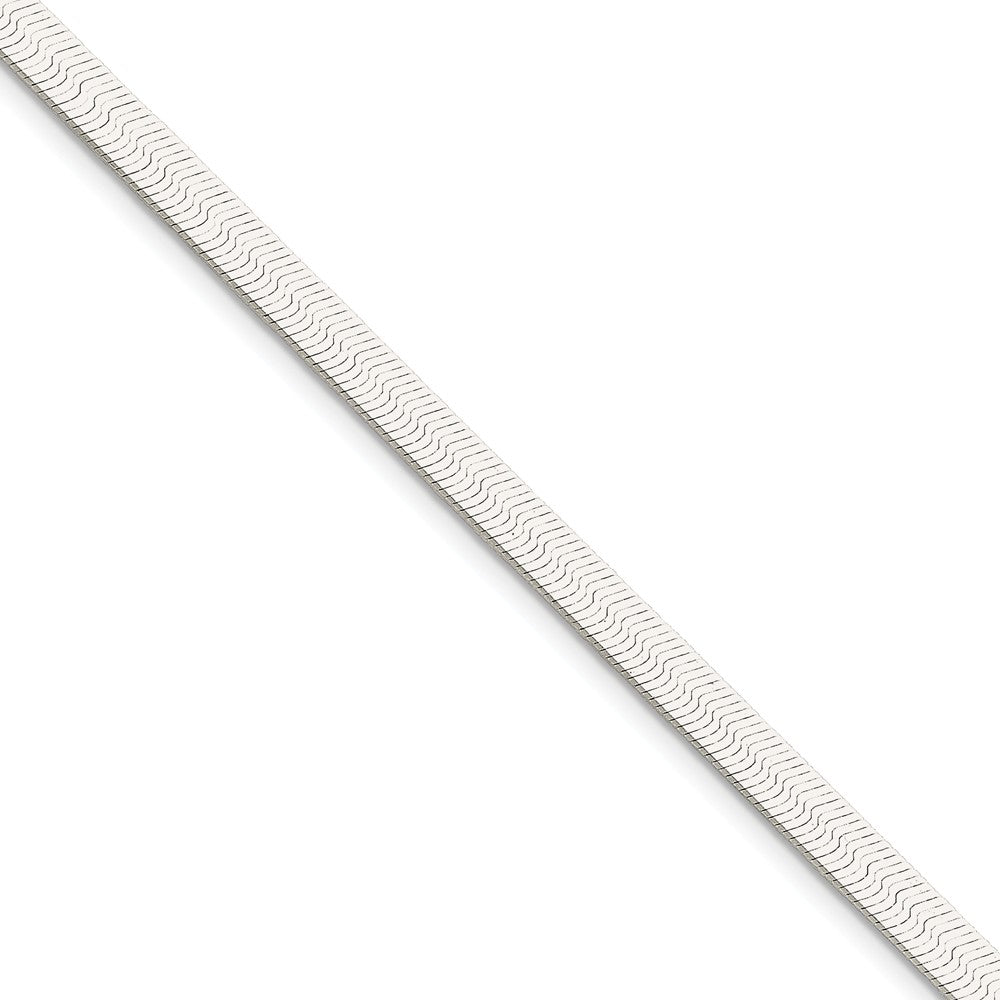 Million Charms 925 Sterling Silver 5.25mm Magic Herringbone Chain, Chain Length: 7 inches