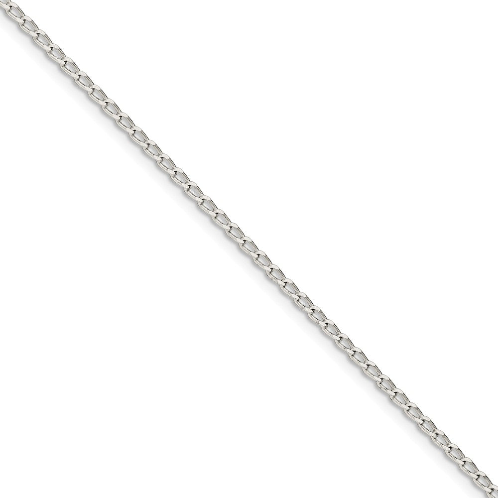 Million Charms 925 Sterling Silver 2.0mm Open Link Chain, Chain Length: 7 inches