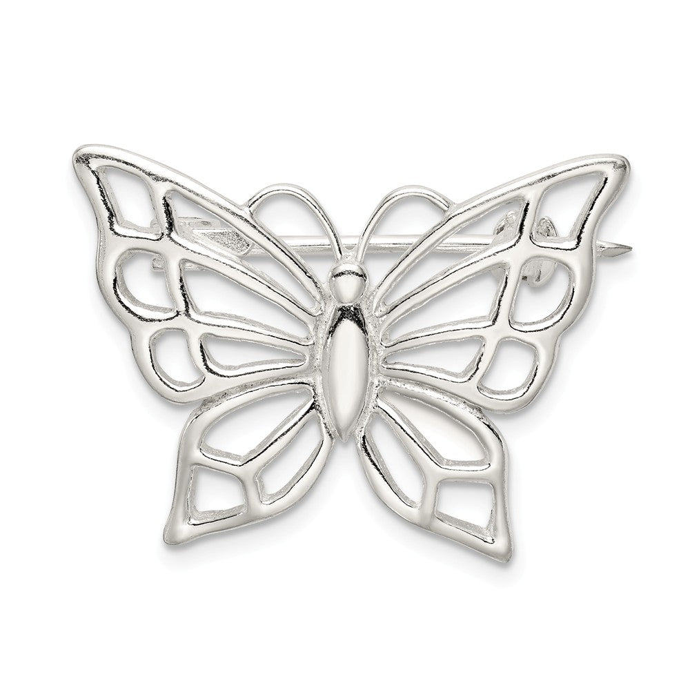 925 Sterling Silver Butterfly Pin