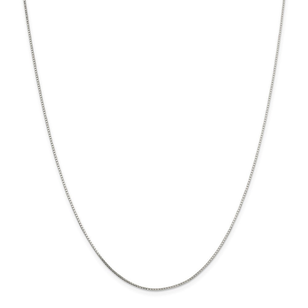 Million Charms 925 Sterling Silver .7mm 4 Sided Diamond-cut Mirror Box Chain, Chain Length: 16 inches
