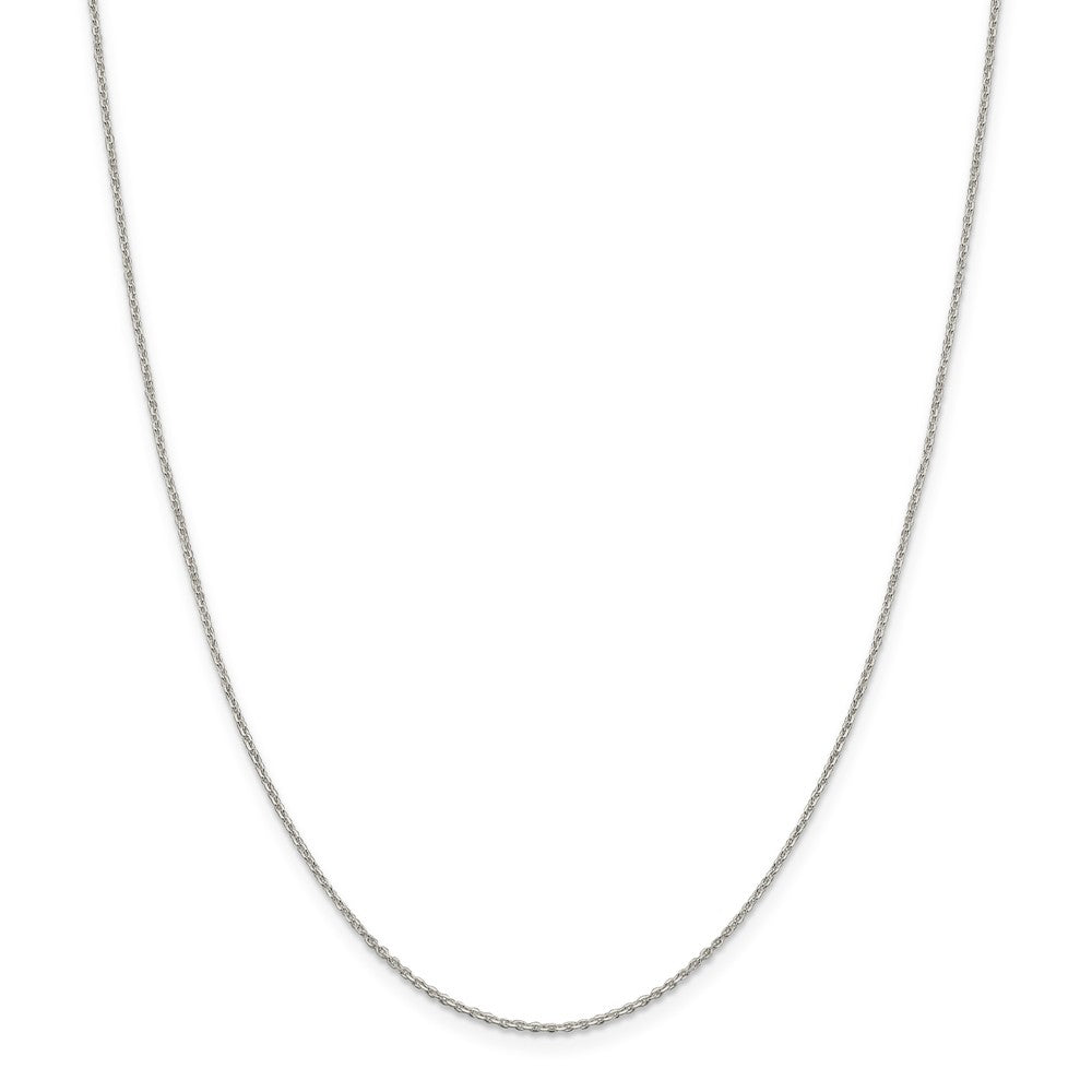 Million Charms 925 Sterling Silver 1.25mm Diamond-cut Cable Chain, Chain Length: 16 inches