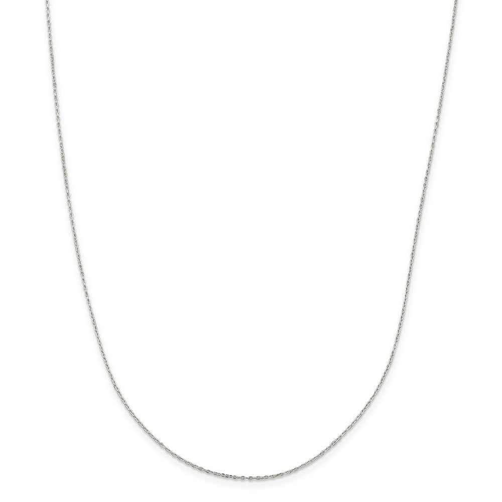 Million Charms 925 Sterling Silver 1.2mm Cable Link Chain, Chain Length: 20 inches