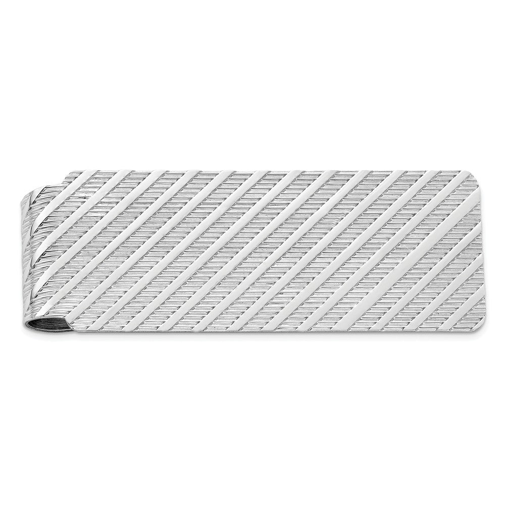 Occasion Gallery, Men's Accessories, 925 Sterling Silver Rhodium-plated Money Clip