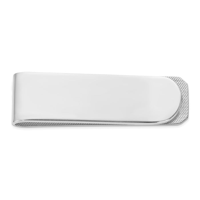 Occasion Gallery, Men's Accessories, 925 Sterling Silver Rhodium Plated Money Clip