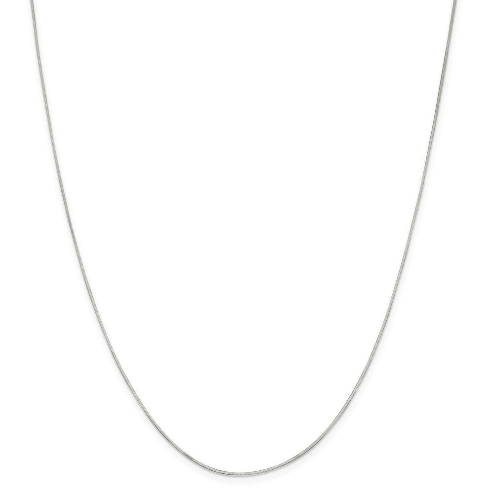 Million Charms 925 Sterling Silver .7mm Square Snake Chain, Chain Length: 16 inches