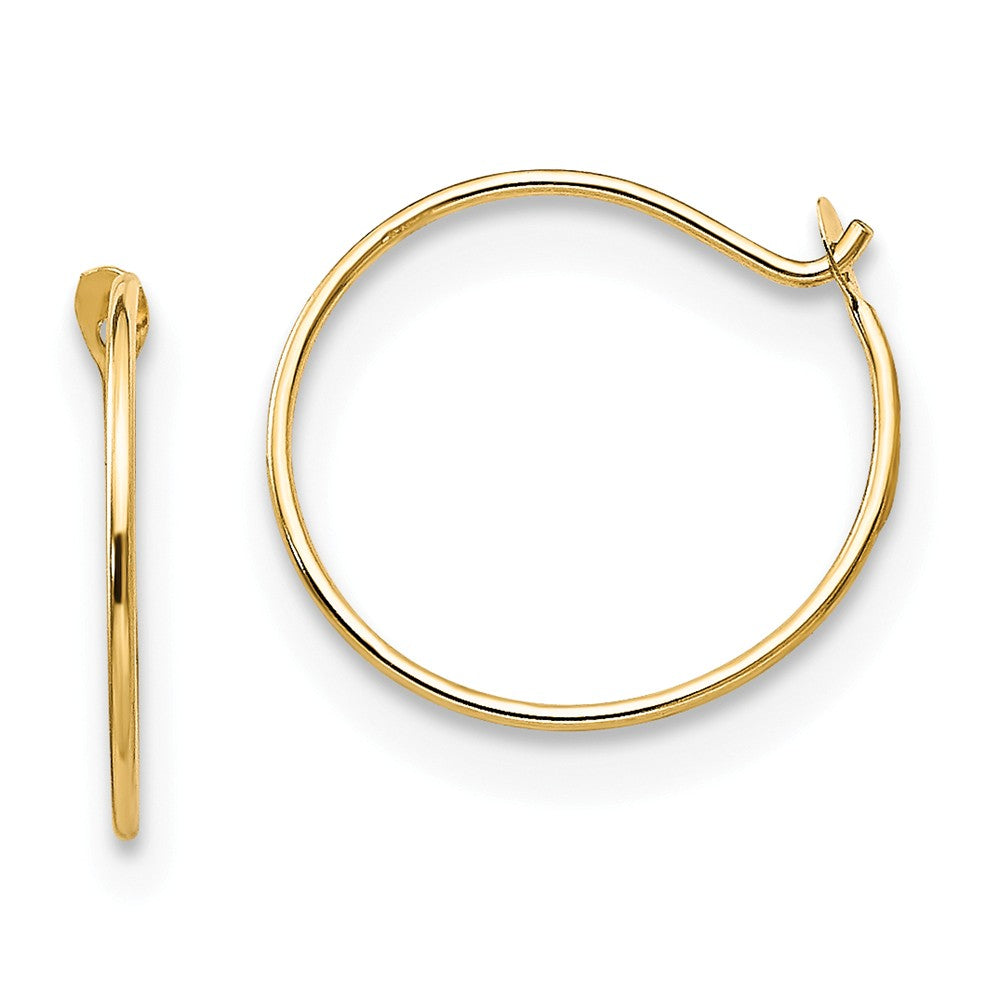 14k Yellow Gold Madi K Sm. Endless Hoop Earrings, 9mm x 9mm