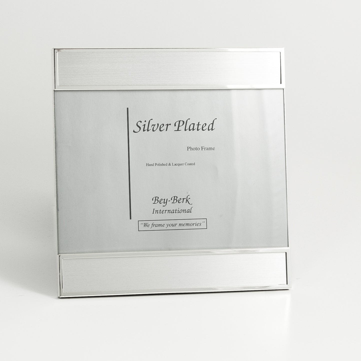 Occasion Gallery Silver Color Brushed Metal 5"x7" Picture Frame with Easel Back. 7.25 L x 0.25 W x 7.35 H in.