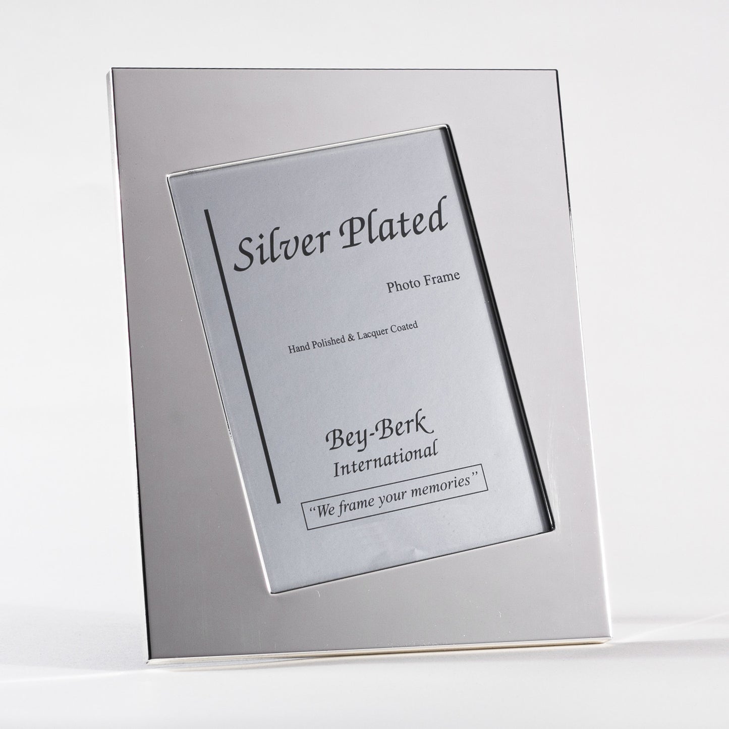 Occasion Gallery Silver Color Silver Plated 4"x6" Picture Frame with Easel Back. 6 L x 0.25 W x 8 H in.