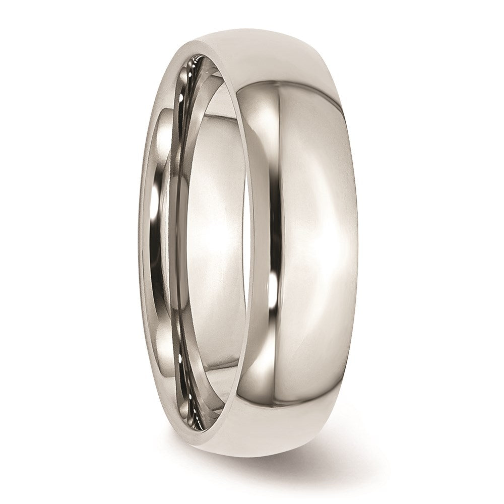 Unisex Fashion Jewelry, Chisel Brand Stainless Steel 6mm Polished Ring Band