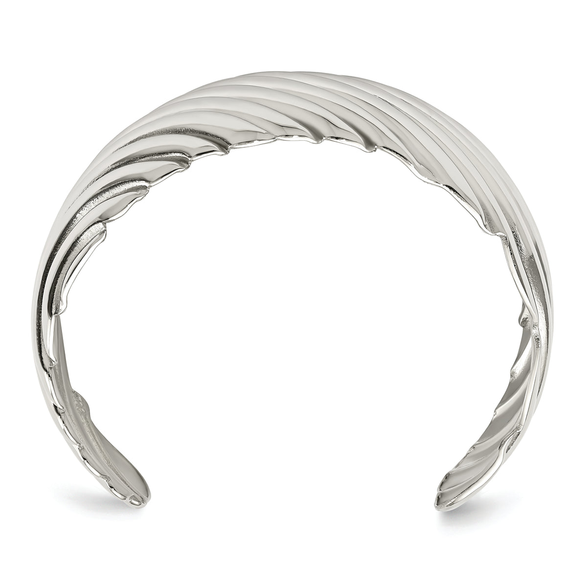 Chisel Brand Jewelry, Stainless Steel Polished Cuff Bangle