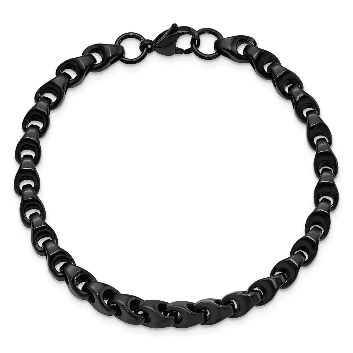Chisel Brand Jewelry, Stainless Steel Black IP-plated Men's Bracelet