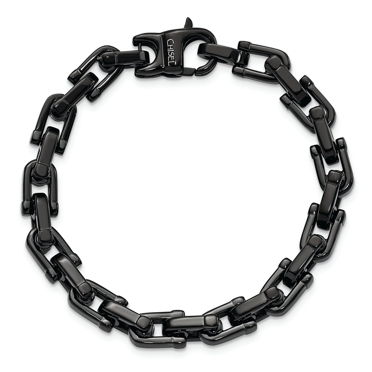 Chisel Brand Jewelry, Stainless Steel Black IP-plated Men's Bracelet