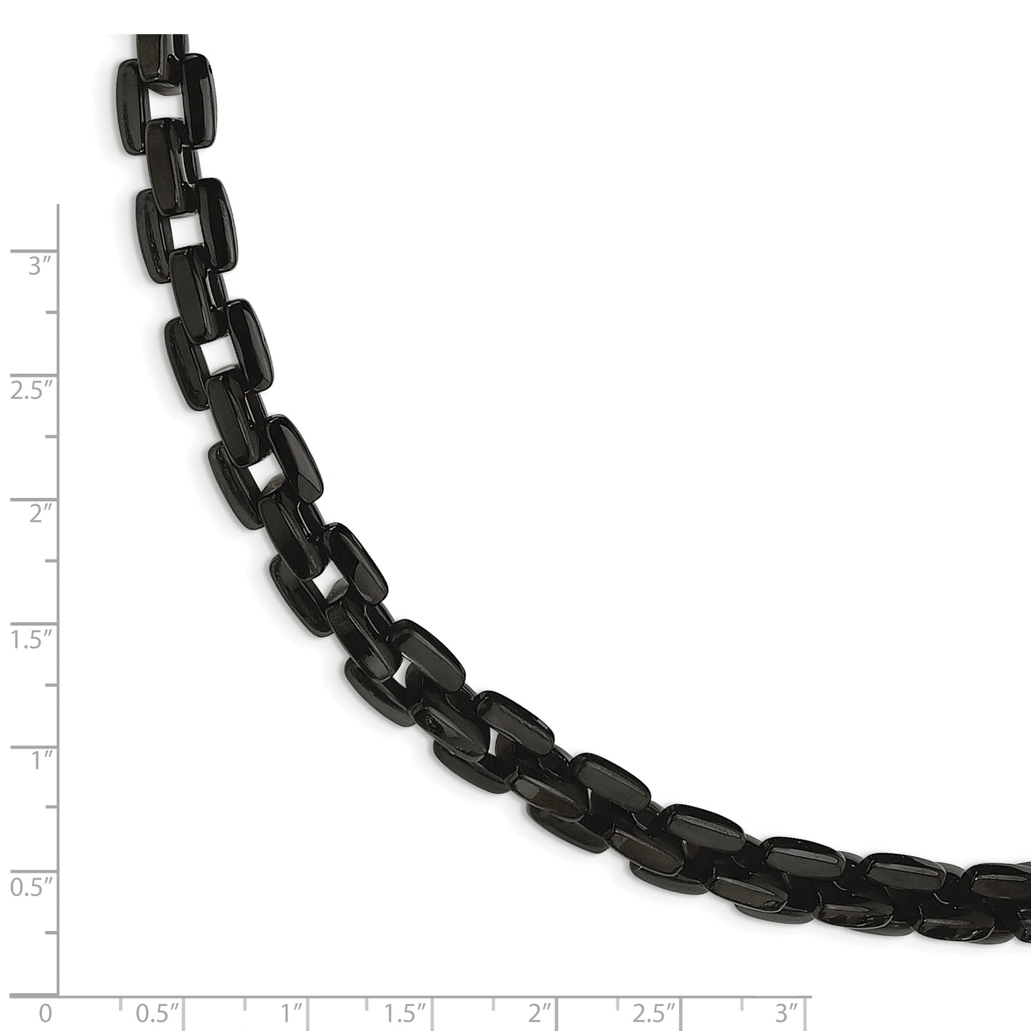 Chisel Brand Jewelry, Stainless Steel Black IP-plated Men's Bracelet