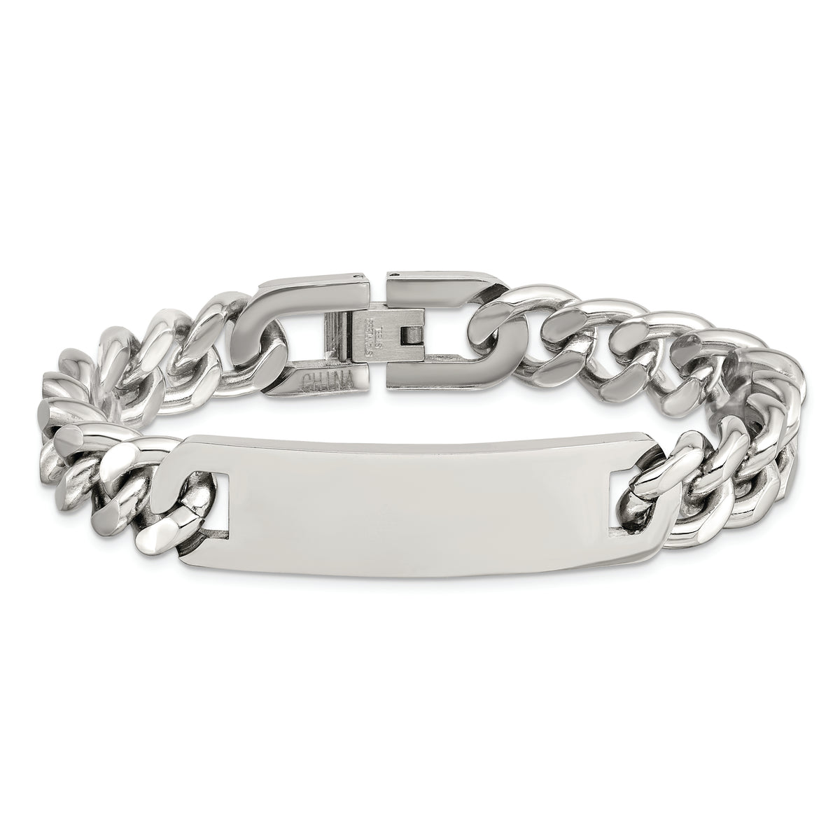 Chisel Brand Jewelry, Stainless Steel Polished 7.75 inch ID Men's Bracelet