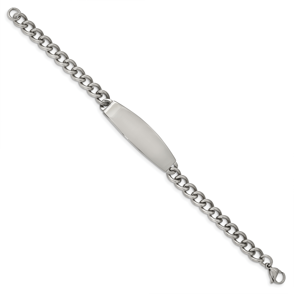 Chisel Brand Jewelry, Stainless Steel Polished ID 8.5in Bracelet