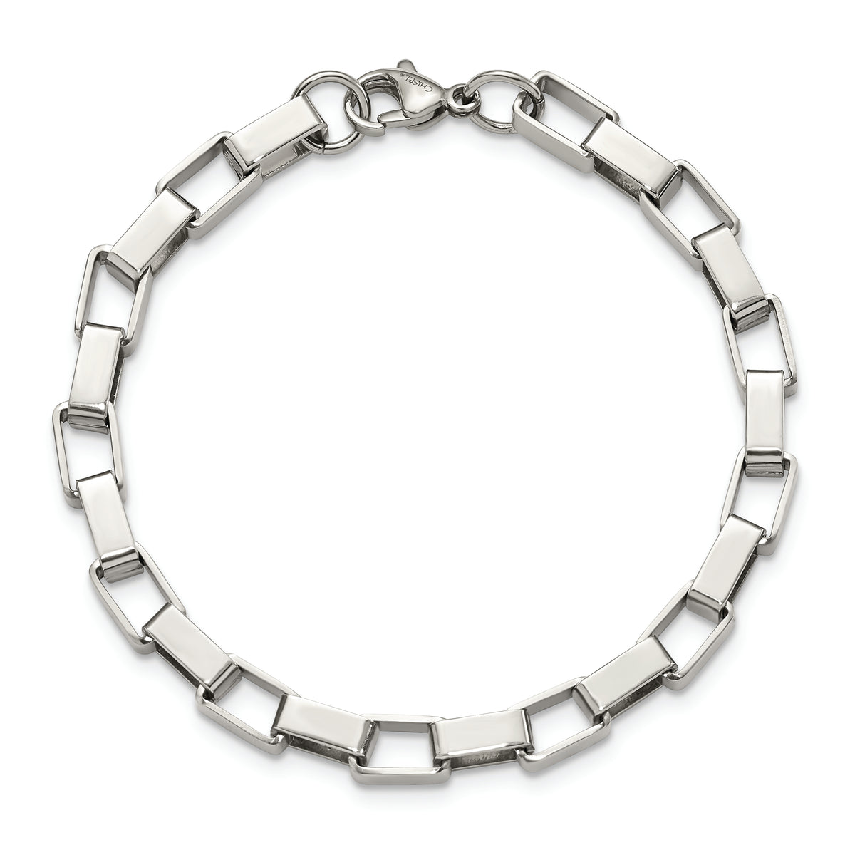 Chisel Brand Jewelry, Stainless Steel Link 8in Men's Bracelet