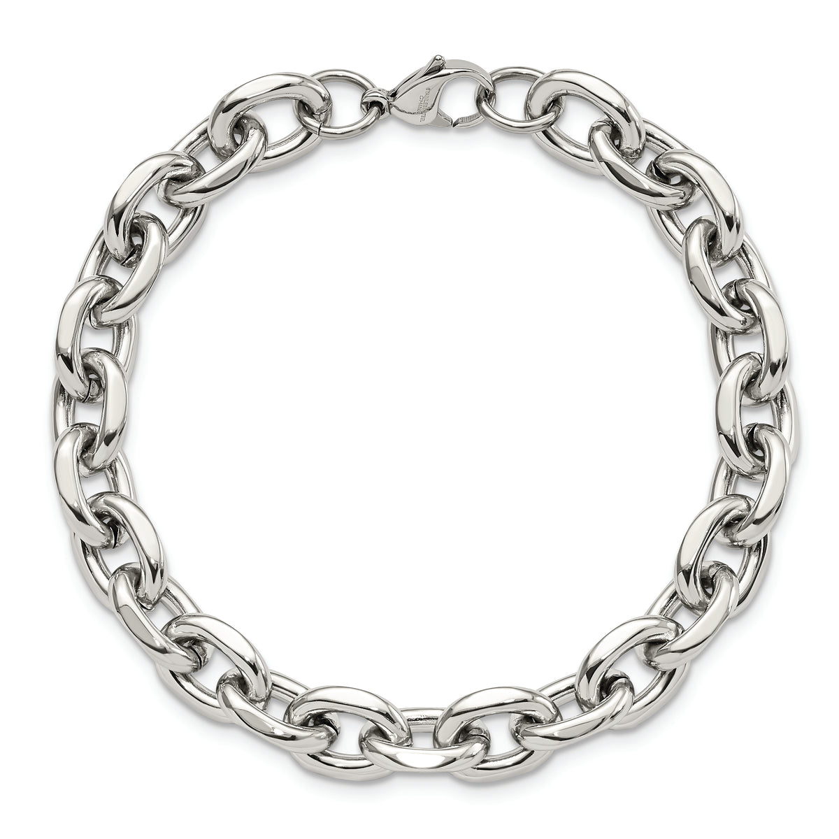 Chisel Brand Jewelry, Stainless Steel Polished 9in Men's Bracelet