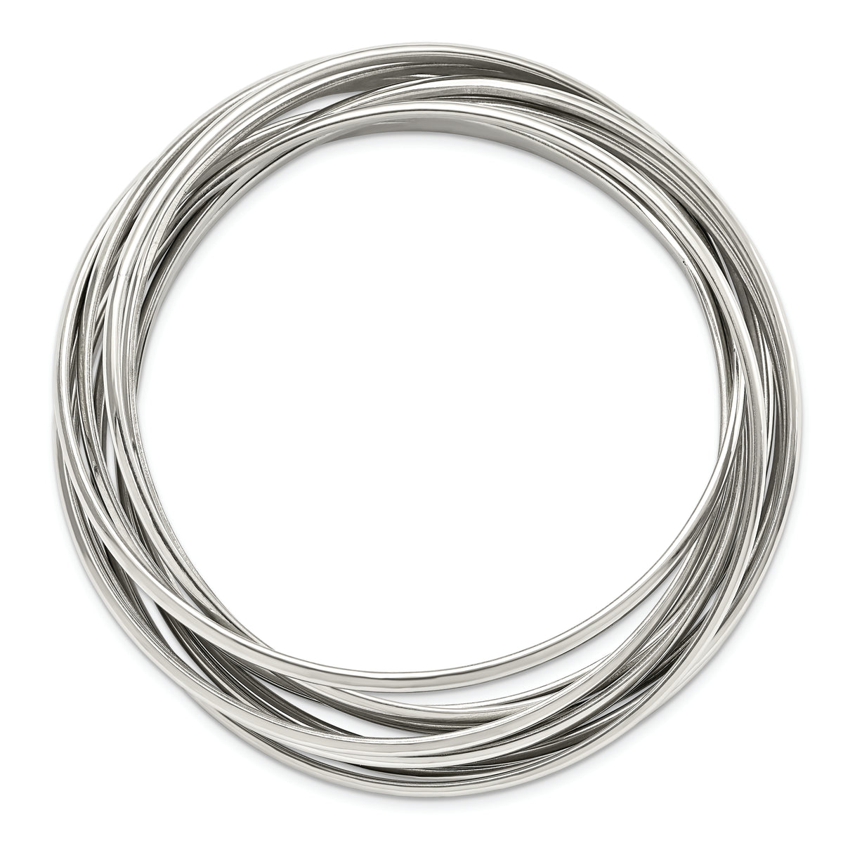 Chisel Brand Jewelry, Stainless Steel Intertwined Bangle Bracelet