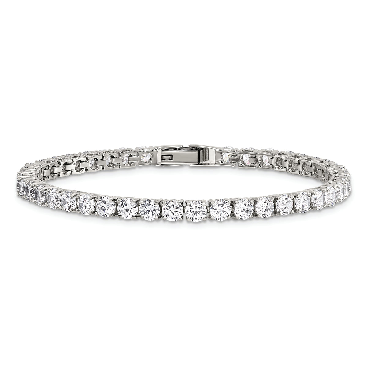 Chisel Brand Jewelry, Stainless Steel CZ 7.5in Bracelet