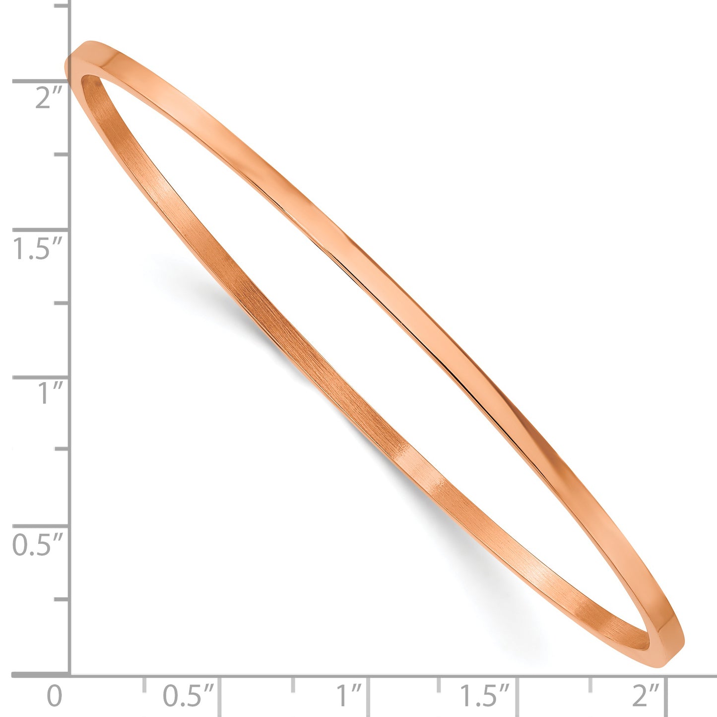 Chisel Brand Jewelry, Stainless Steel Pink IP-plated Bangle