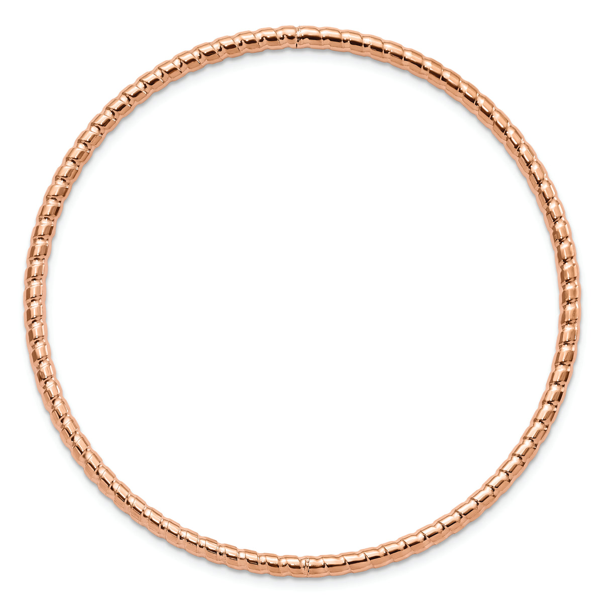 Chisel Brand Jewelry, Stainless Steel Rose IP-plated Bangle